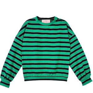 Buru Emerald and Black Pullover NWT